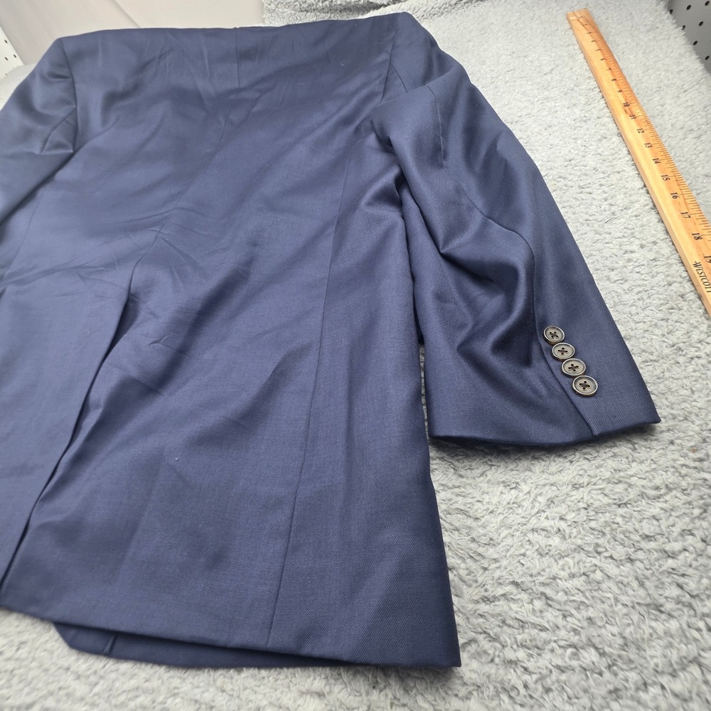 Jos. A. Bank Blazer Mens 46L Navy Blue Gatsby 100% Wool 2-Button Sport Coat - Picture 15 of 16